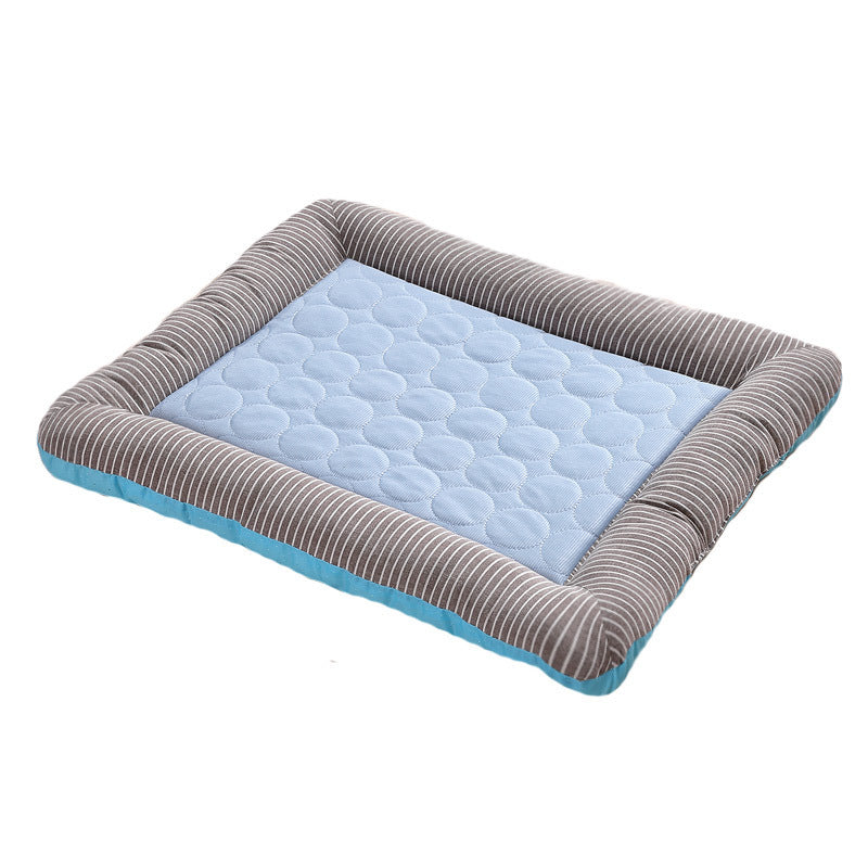 Pet Cooling Pad Bed for Dogs & Cats – Ice Silk Summer Mat