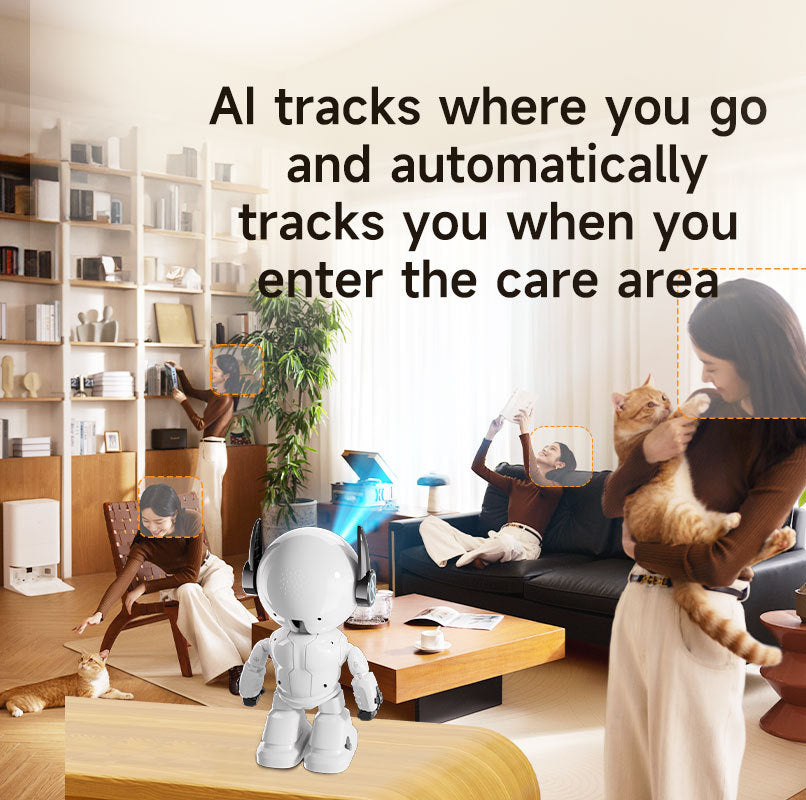 Robot Surveillance Camera – Wireless WiFi Smart Companion with Night Vision & Mobile App Control