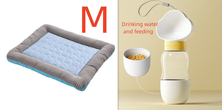 Pet Cooling Pad Bed for Dogs & Cats – Ice Silk Summer Mat