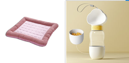 Pet Cooling Pad Bed for Dogs & Cats – Ice Silk Summer Mat