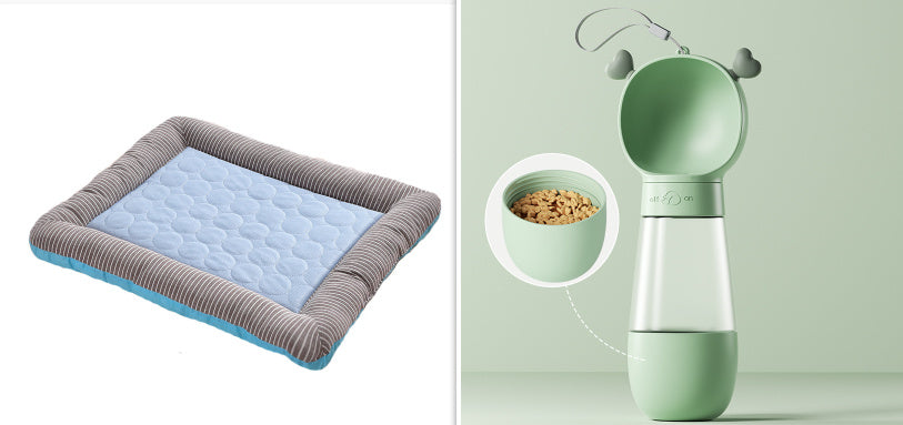 Pet Cooling Pad Bed for Dogs & Cats – Ice Silk Summer Mat