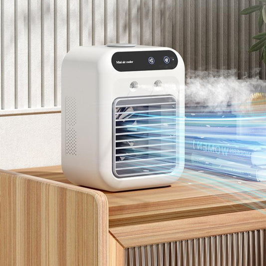 Portable Air Cooler Fan: USB Powered Water Cooling Fan with Dual-Speed & Mist Modes for Home, Office & Car