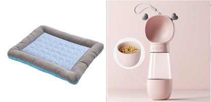 Pet Cooling Pad Bed for Dogs & Cats – Ice Silk Summer Mat